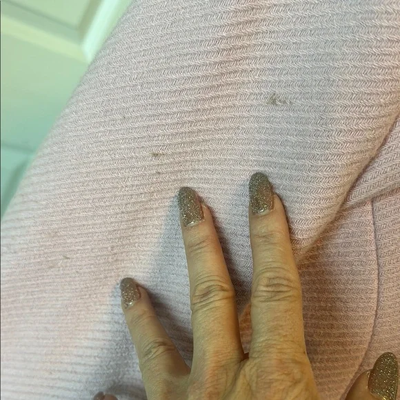 Women's Pink Double-Breasted Coat - Picture 7 of 10